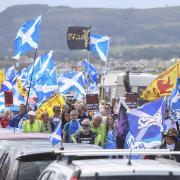 The All Under One Banner march through Ayr on Saturday July 29