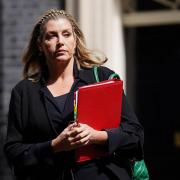 Penny Mordaunt pictured leaving a Cabinet meeting in July