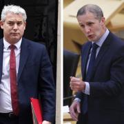 Steve Barclay, left, has been told to stop attempting to intervene in devolved areas