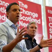 Anas Sarwar (left) and Keir Starmer appeared to distance themselves from calls to block devolved spending in reserved areas