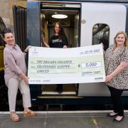 Railway Children received a donation for its Scotland project from Caledonian Sleeper