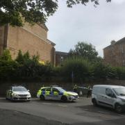 Officers were on Mansionhouse Road on Sunday afternoon