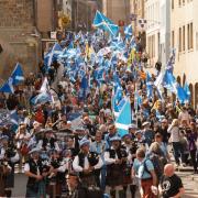Organisers have said more than 20,000 people attended the march for independence in Edinburgh on Saturday