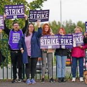 School support staff are walking out for three days over a pay dispute