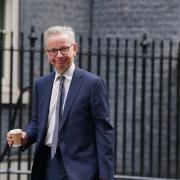 Michael Gove outside Number 10