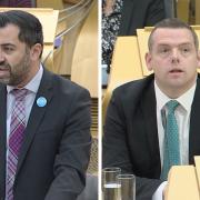 Humza Yousaf and Douglas Ross traded blows in a fiery FMQs