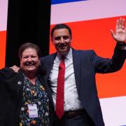 Scottish Labour leader Anas Sarwar and Jackie Baillie MSP during the UK Labour Party Conference in Liverpool