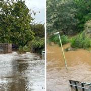 Extensive flooding in Perth's North Inch after flood gates (left) were not closed