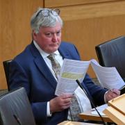 Fergus Ewing pictured in the Holyrood chamber