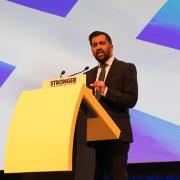 Humza Yousaf made the announcement about council tax at the SNP conference