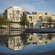 File photograph of the exterior of the Scottish Parliament in Edinburgh