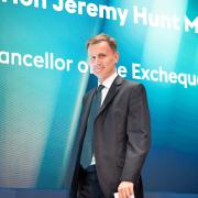 UK Chancellor Jeremy Hunt prepares to speak at the Global Investment Summit