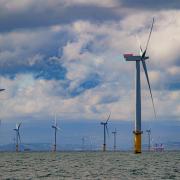 File photograph of an offshore wind farm