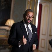 File photograph of Home Secretary James Cleverly