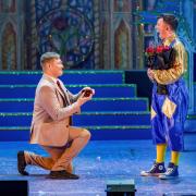 Panto star Lee Samuel received a surprise marriage proposal at Beacon Arts Centre in Greenock
