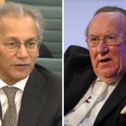 Samir Shah (left) is the UK Government's preferred candidate for chair of the BBC after being urged to apply by Andrew Neil