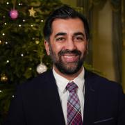 First Minister of Scotland Humza Yousaf delivering his Christmas message