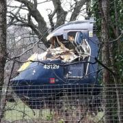 A tree fell on a driver's cab en route from Dundee to Glasgow