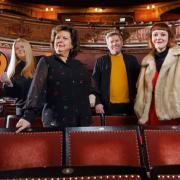 Pictured from left-right: Festival director Krista MacDonald, Elaine C Smith, Mark Nelson and Zara Gladman