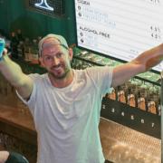 BrewDog boss James Watt pictured at the opening of the company's new pub in Waterloo station, London