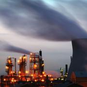 File photograph of the Grangemouth oil refinery