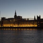 A general view of the Houses of Parliament, Westminster, London