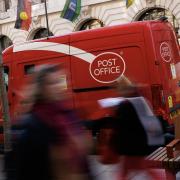 A Post Office van parked outside the venue for the Post Office Horizon IT inquiry at Aldwych House on January 11