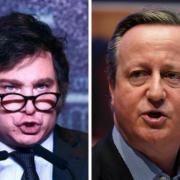 David Cameron met the Argentine president for talks at the World Economic Forum in Davos