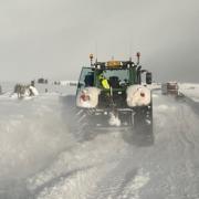Heavy and drifting snow has hit the A9