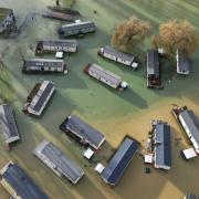 Holiday homes caught in flooding during the last named storm to hit the UK: Storm Henk