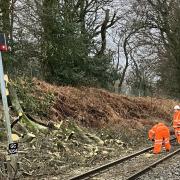 Scottish train lines were blocked by falling trees and other debris during Storm Isha, which is being rapidly followed by Storm Jocelyn