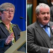 SNP MP Joanna Cherry and former group leader at Westminster Ian Blackford