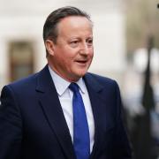 Foreign Secretary Lord Cameron pictured in Downing Street before a Cabinet meeting