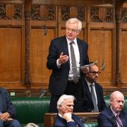 Tory MP David Davis speaking in the House of Commons