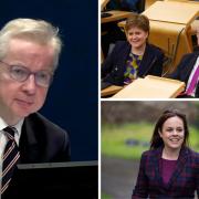 Clockwise, from top right: Nicola Sturgeon and John Swinney, Kate Forbes, and Michael Gove