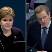 Former first minister Nicola Sturgeon and Jamie Dawson KC at the UK Covid Inquiry