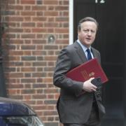 Foreign Secretary David Cameron arrives for a Cabinet meeting in Downing Street