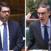 Tory MP Stephen Crabb (L) and Defence minister Dr Andrew Murrison