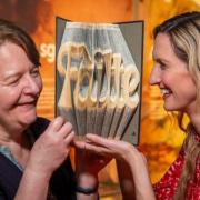 Ulrika Hogg, curator of the National Library of Scotland (left), with World Gaelic Week director Joy Dunlop (right)