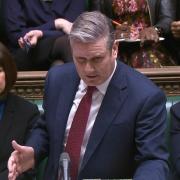 Rachel Reeves, Keir Starmer and Lucy Powell in the House of Commons