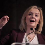 Former prime minister Liz Truss during the launch of the Popular Conservatism movement at the Emmanuel Centre in central London
