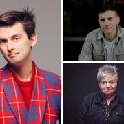 Kieran Hodgson (left), Connor Burns (top right) and Susie McCabe (bottom right) are among this year's acts