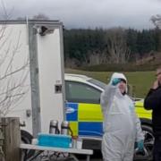 Police have launched an investigation after a man was fatally shot near Aberfeldy