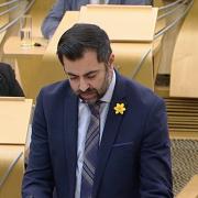 Humza Yousaf was spotted wearing a daffodil at FMQs