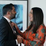 Humza Yousaf and his wife Nadia El-Nakla are expecting a baby