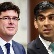 Tory donor Frank Hester (left) has given millions of pounds to Prime Minister Rishi Sunak