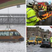 Images of the emergency services training exercises in Glasgow on March 13