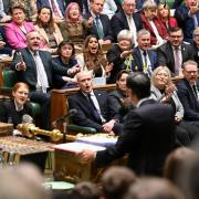 SNP MPs jeer as Rishi Sunak speaks at Prime Minister's Questions on March 13, 2024