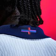 The offending changes to the St George's Cross on the new Nike England top
