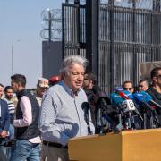 The UN's Secretary-General spoke at the Rafah border with Egypt